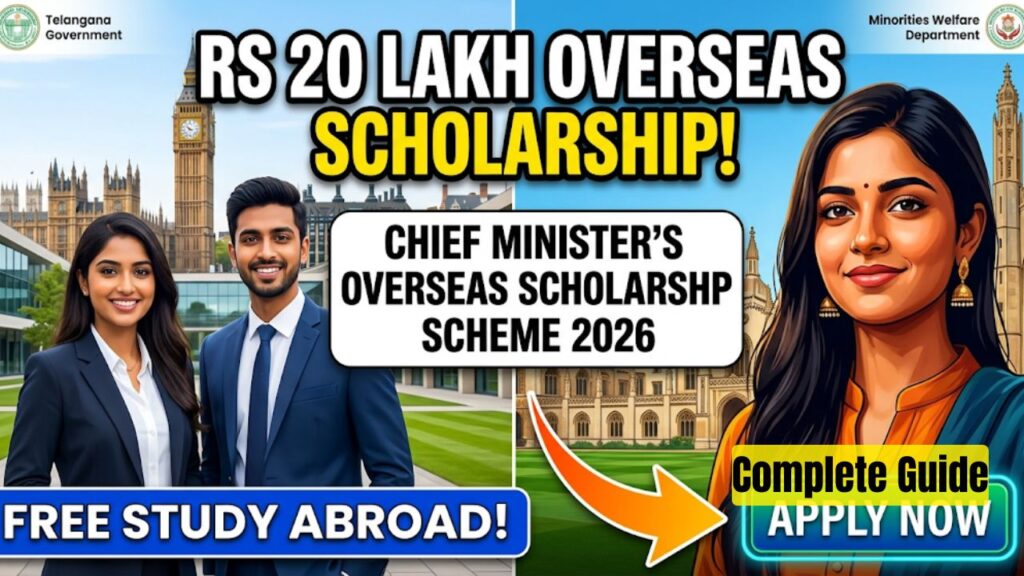 Chief Minister Overseas Scholarship Scheme for Minorities 2026