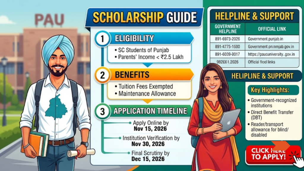 PUNJAB SC Scholarship