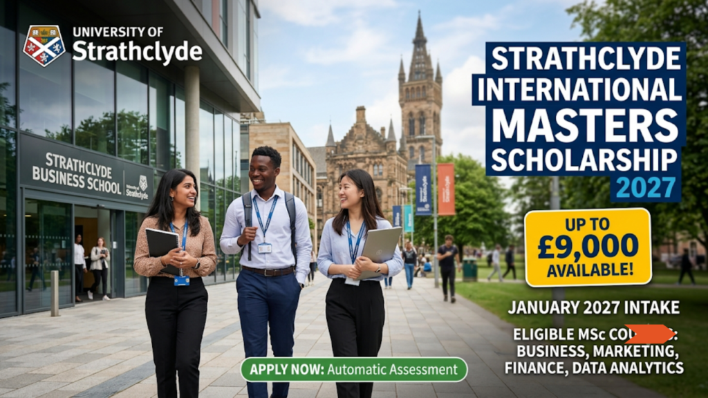 Strathclyde International Masters Scholarship